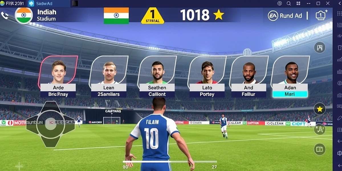 FIFA Mobile All Rounder - Indian Gameplay Experience FIFA Mobile All Rounder gameplay showing Indian football stadium and players